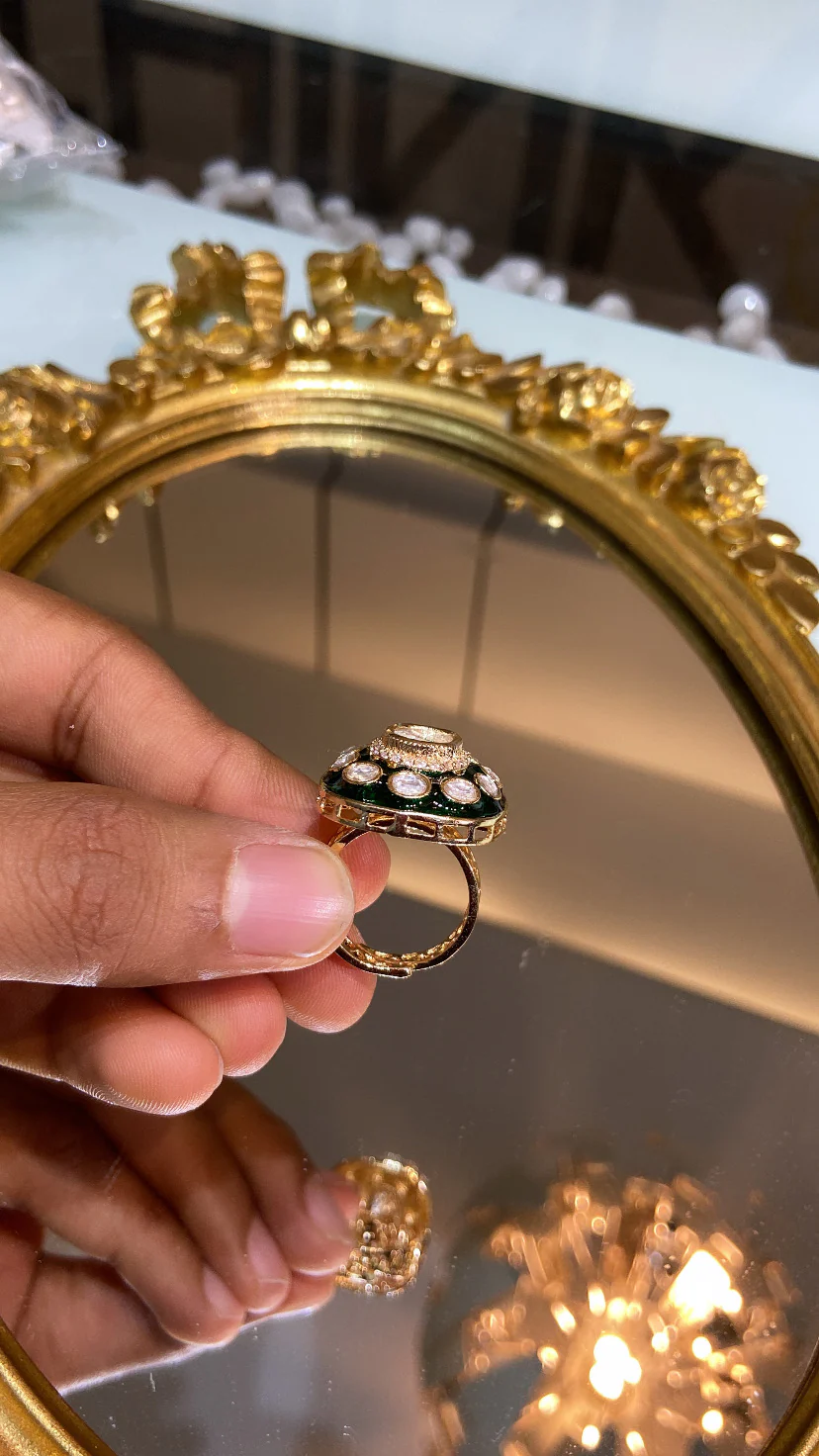 Meena Polki ring - Image 4