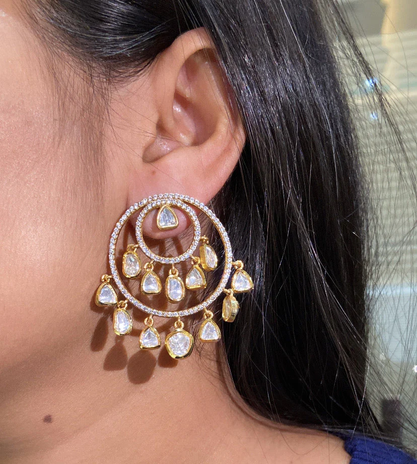 DANGLING CHAND EARRING - mini & large - Image 4