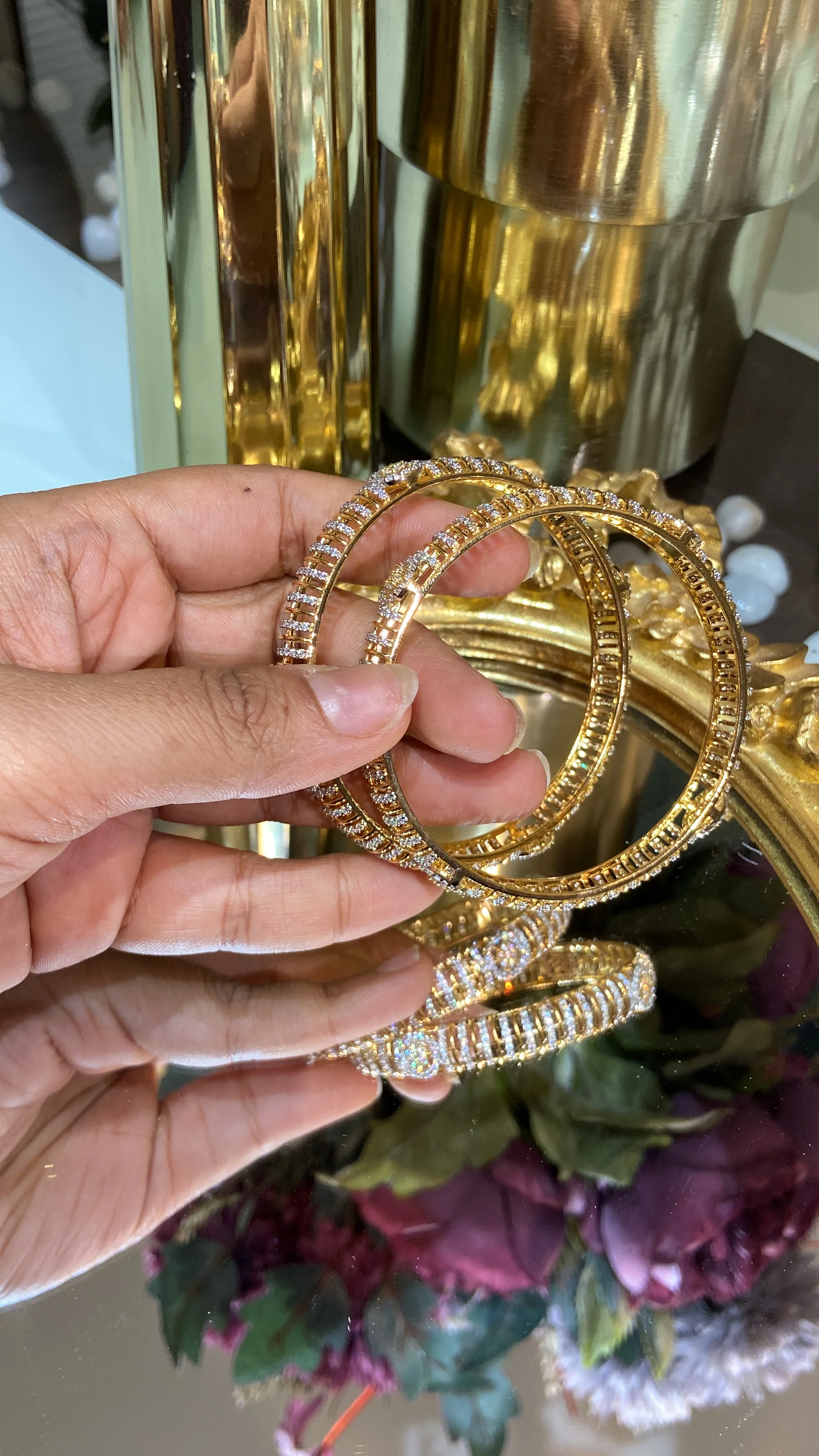 PAHELI DIAMOND BANGLES (WITHOUT LOCK) - Image 3