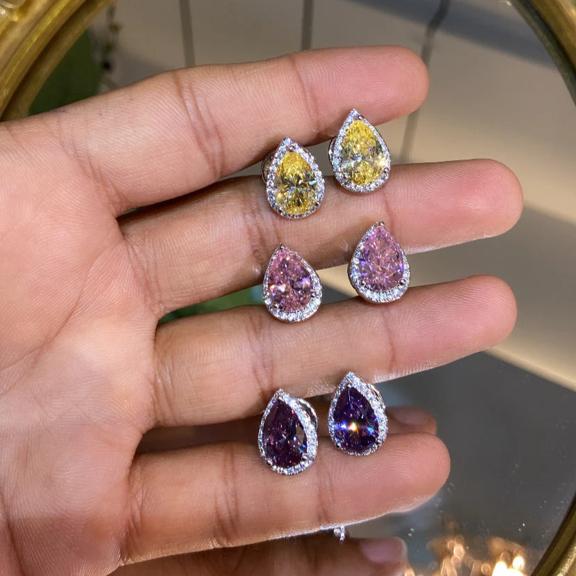 Pear shape colour Earrings