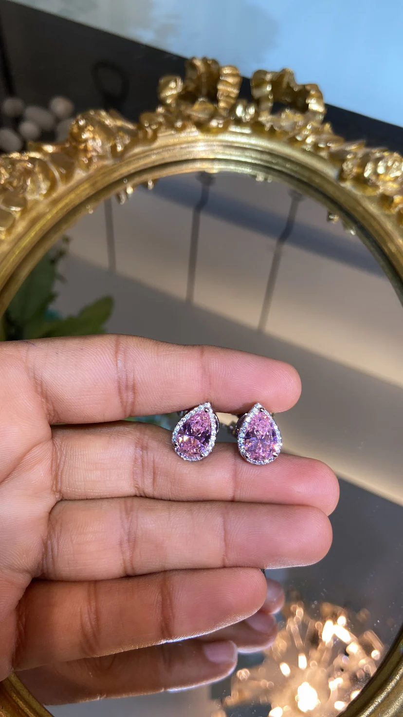 Pear shape colour Earrings - Image 3