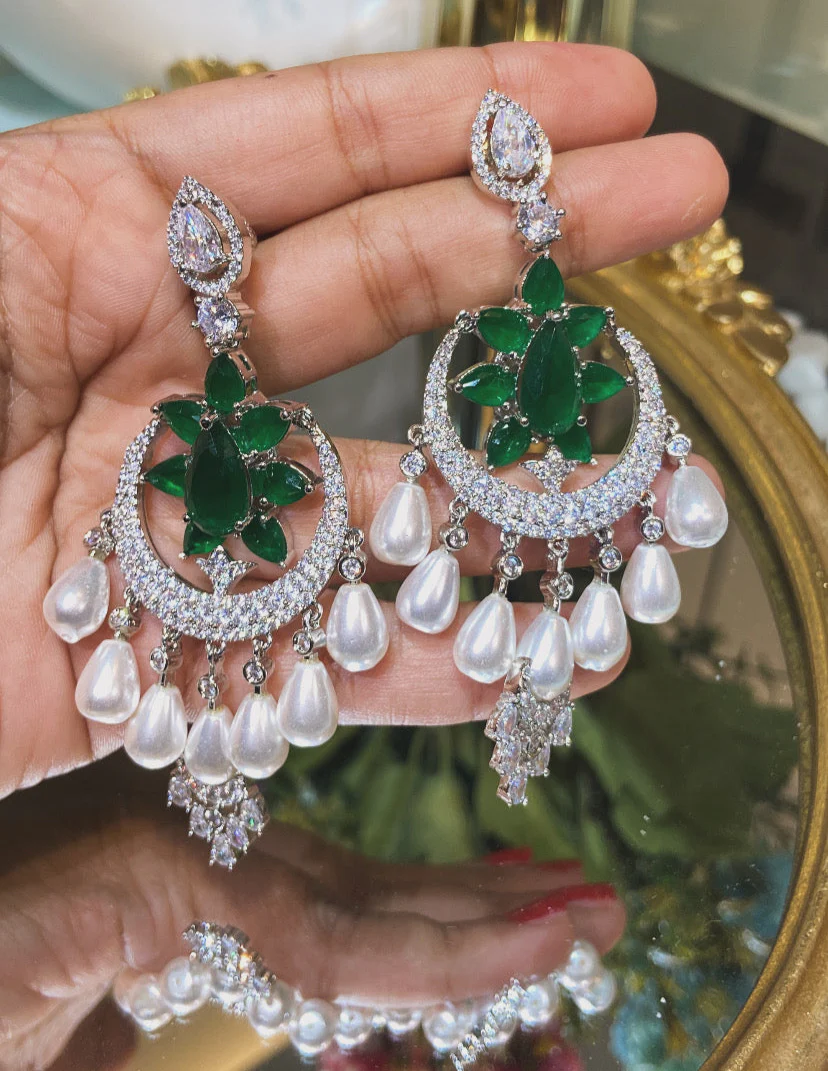 PEARL DROP COCKTAIL EARRINGS