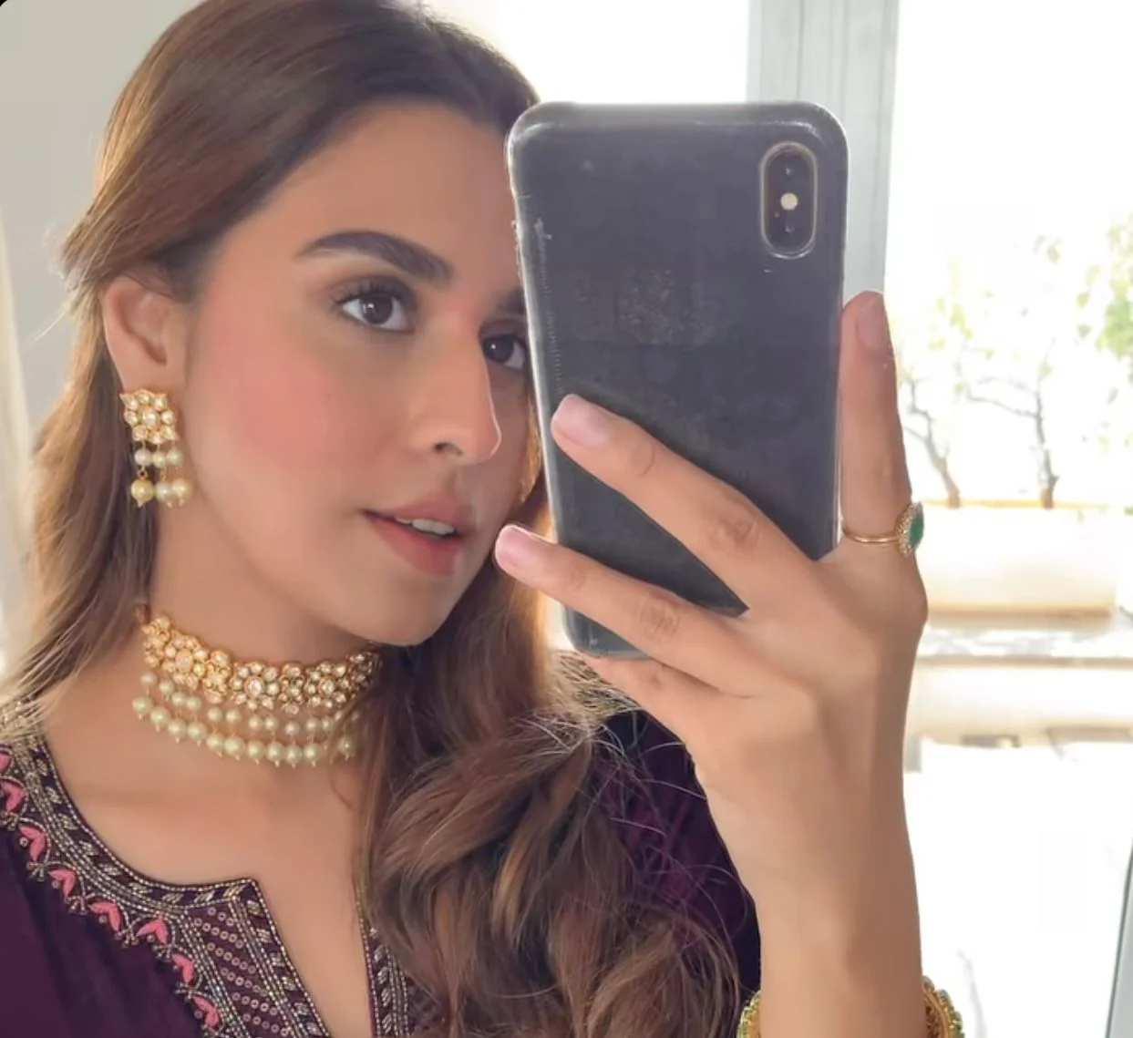 Festive POLKI CHOKER SET WITH EARRINGS - BEST SELLER π«°π» - Image 5