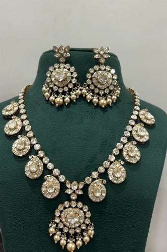 PRERNA 2.0 MOISSANITE POLKI NECKLACE SET - Image 4