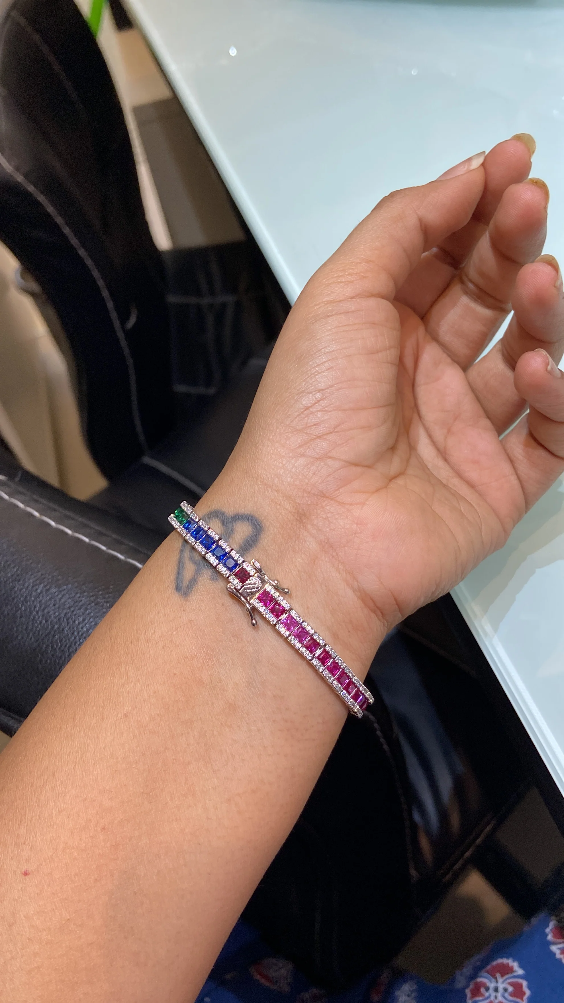 Rainbow Tennis Bracelet ππ - Image 5