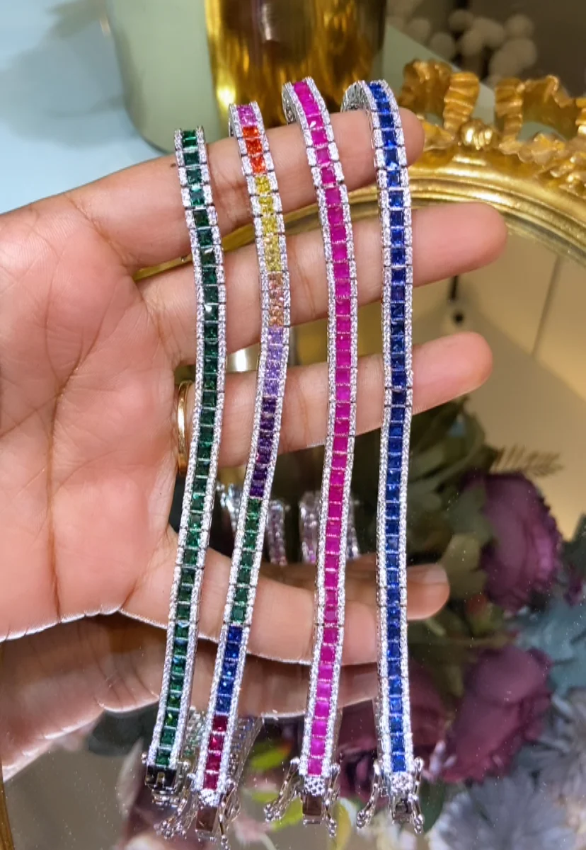 Rainbow Tennis Bracelet ππ - Image 6