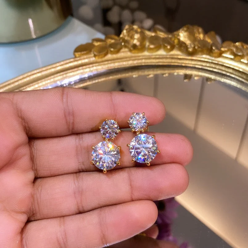 ROUND DROP dangler EARRING ♠️ - Image 4