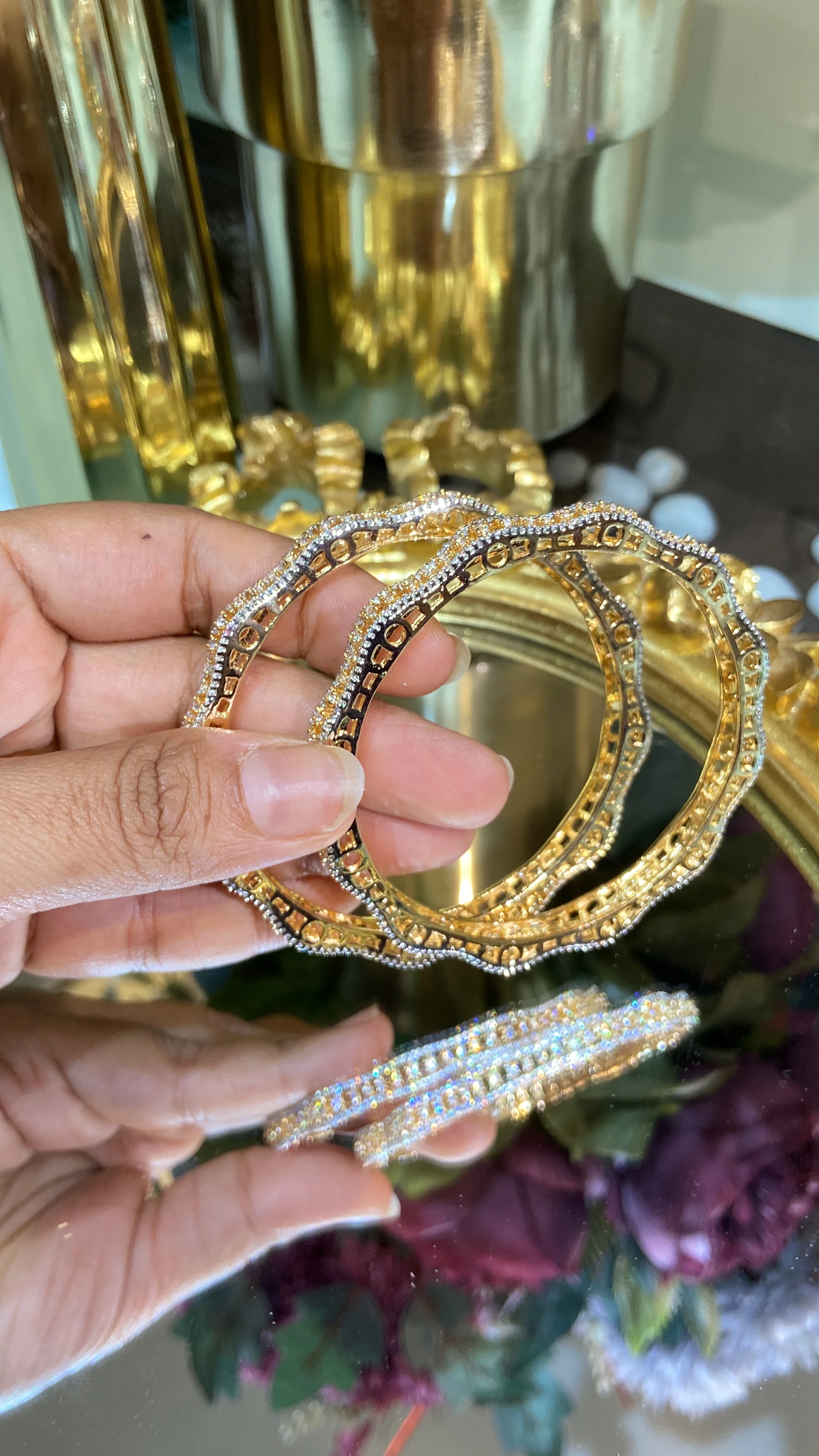 SAIRA DIAMOND BANGLE (WITHOUT LOCK) - Image 5