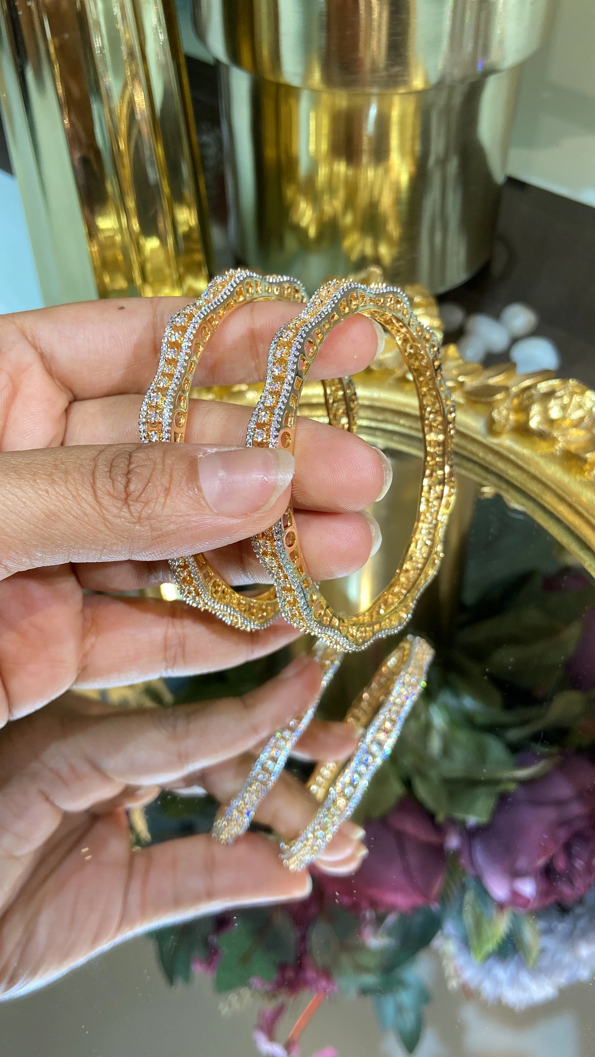 SAIRA DIAMOND BANGLE (WITHOUT LOCK) - Image 6