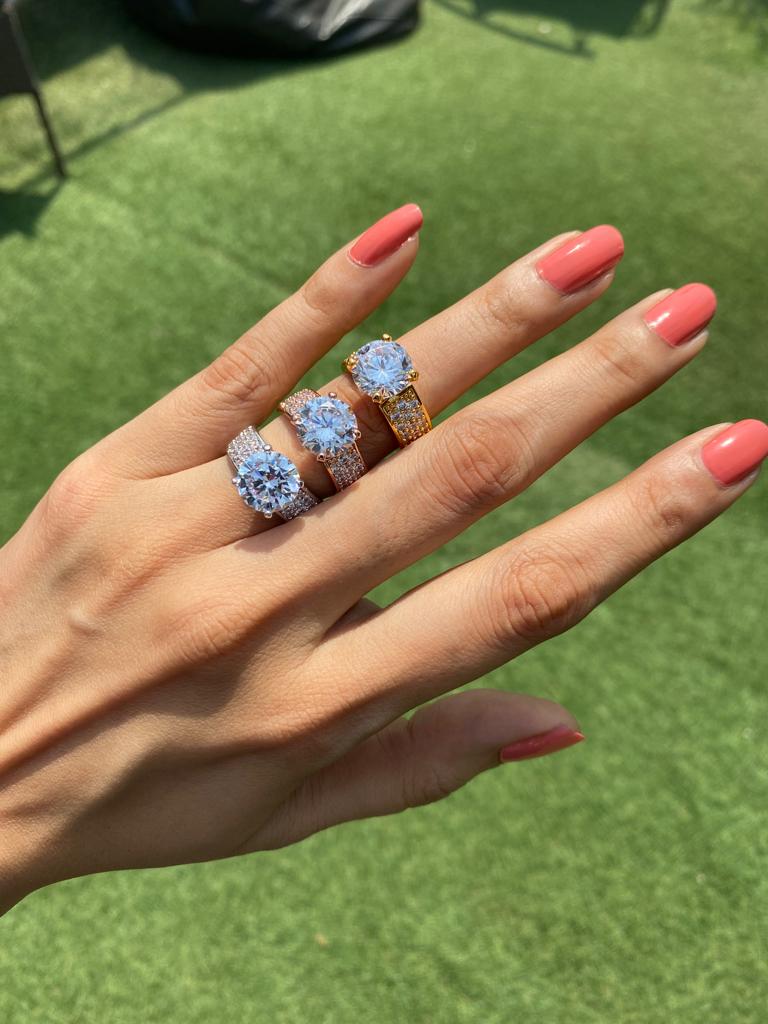 3 Ct Solitaire band ring (Get a FREE GIFT) 💍 - Image 5