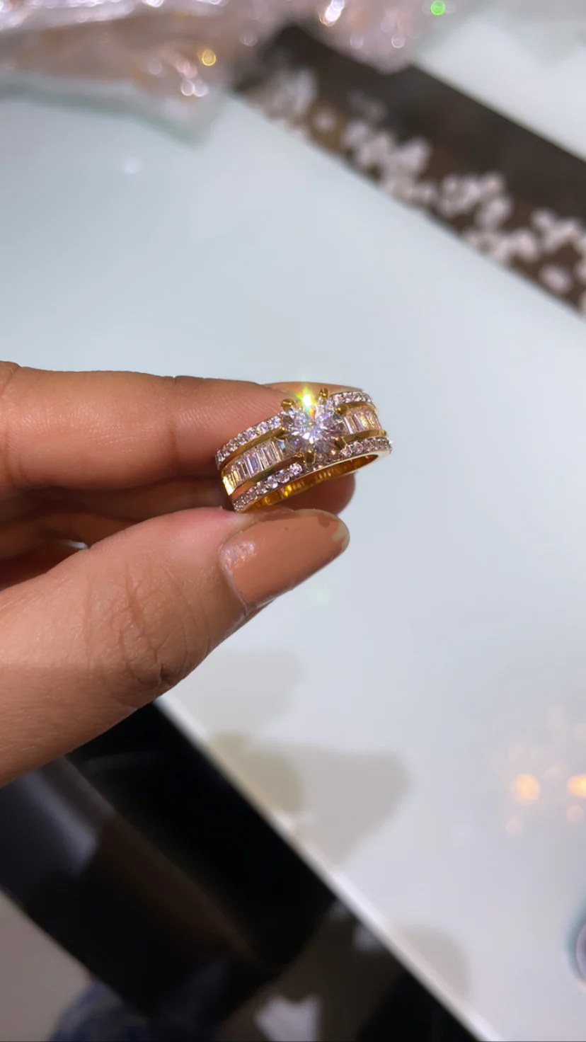 Solitaire baguette ring - Image 2