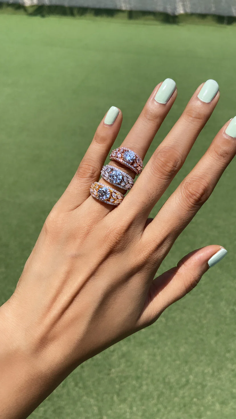 Solitaire Leaf Ring ❄️ - Image 2