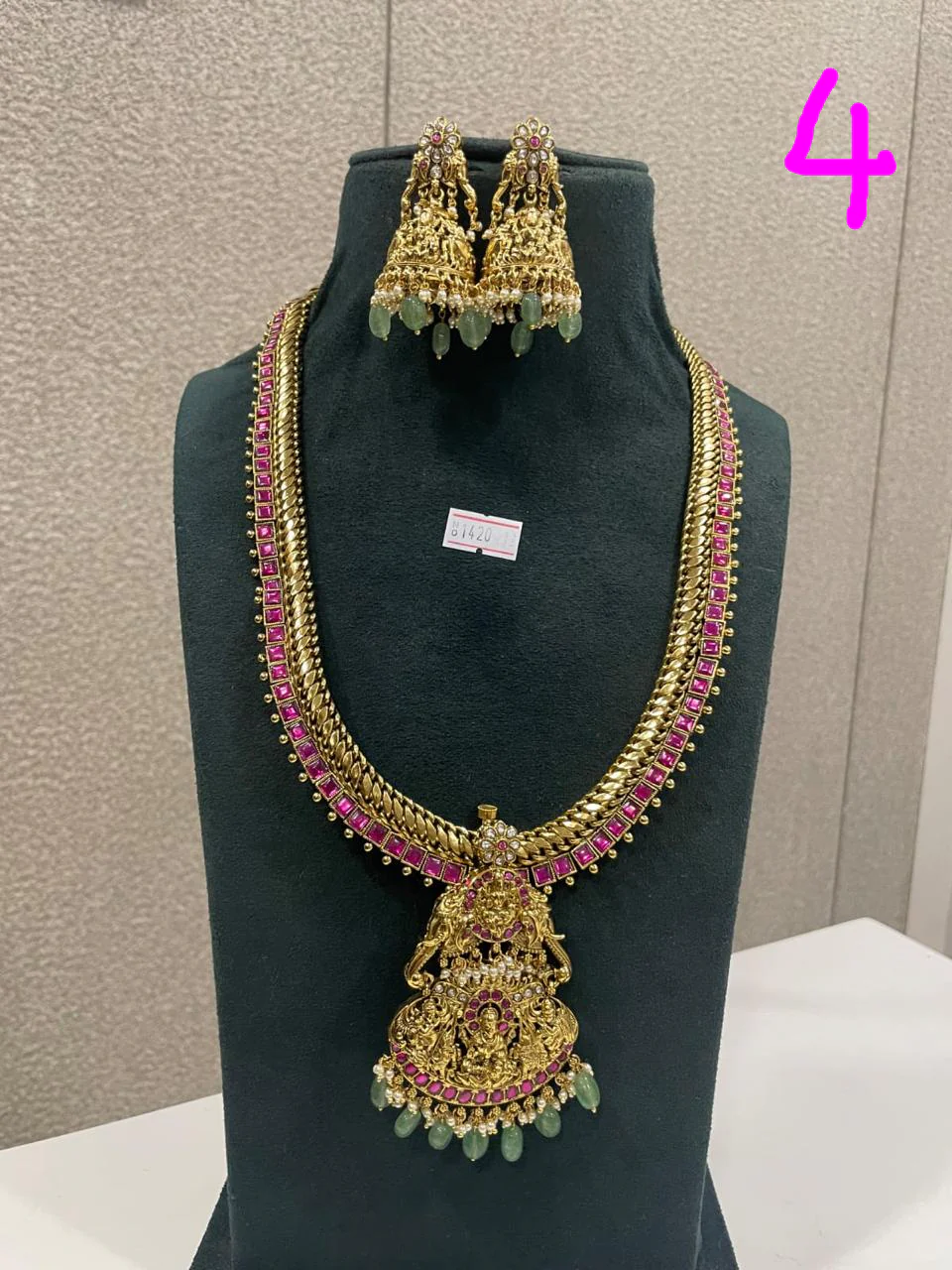 SOUTH INDIAN NAKSHI NECKLACE SETS (EXCLUSIVE) - Image 4