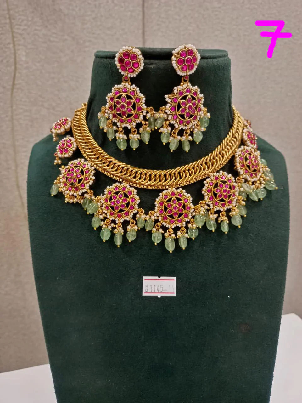 SOUTH INDIAN NAKSHI NECKLACE SETS (EXCLUSIVE) - Image 7