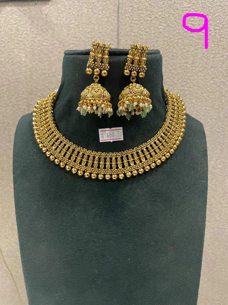 SOUTH INDIAN NAKSHI NECKLACE SETS (EXCLUSIVE) - Image 9