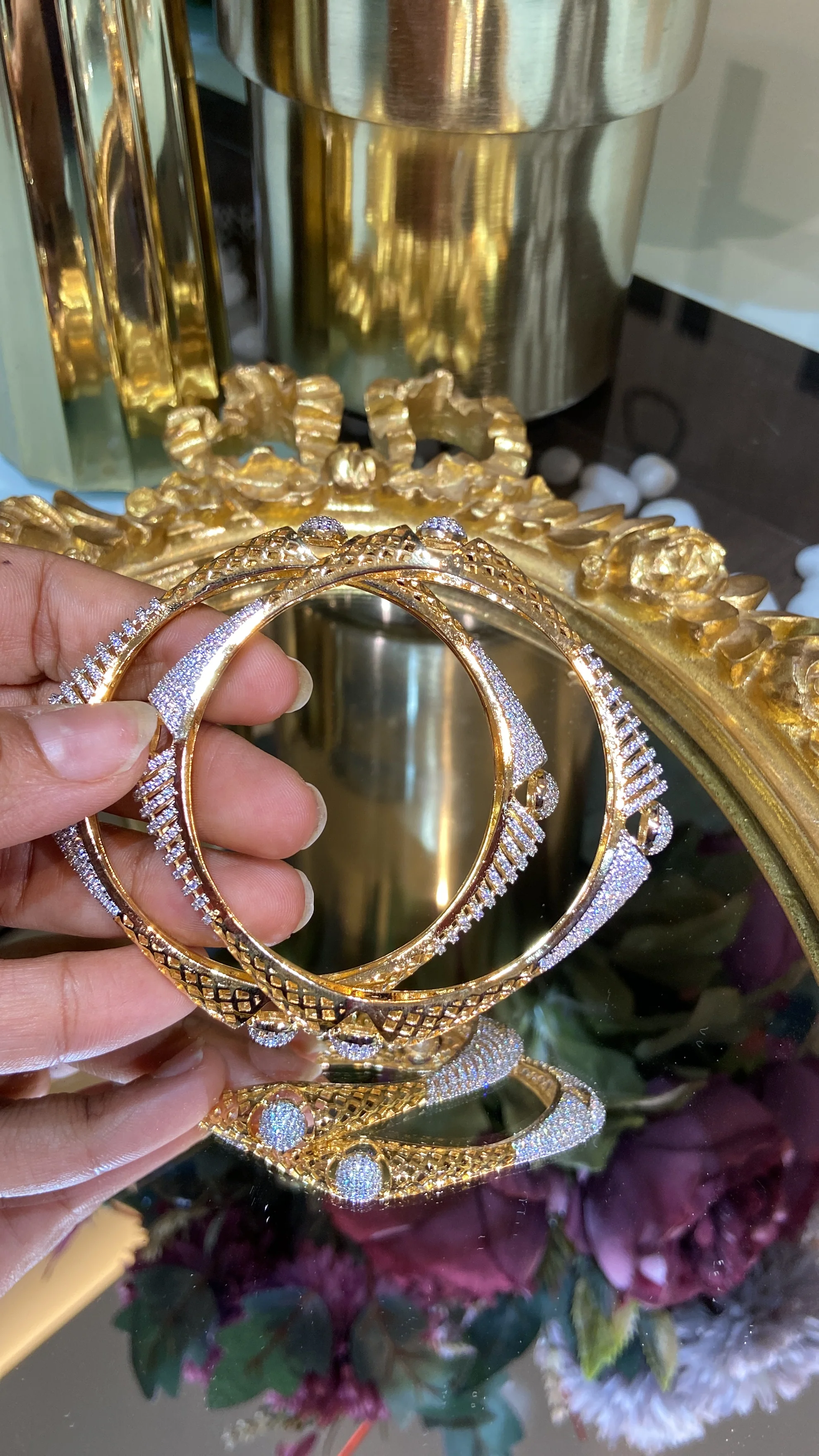 Square Diamond Bangles (Without Lock) 🪄 - Image 3