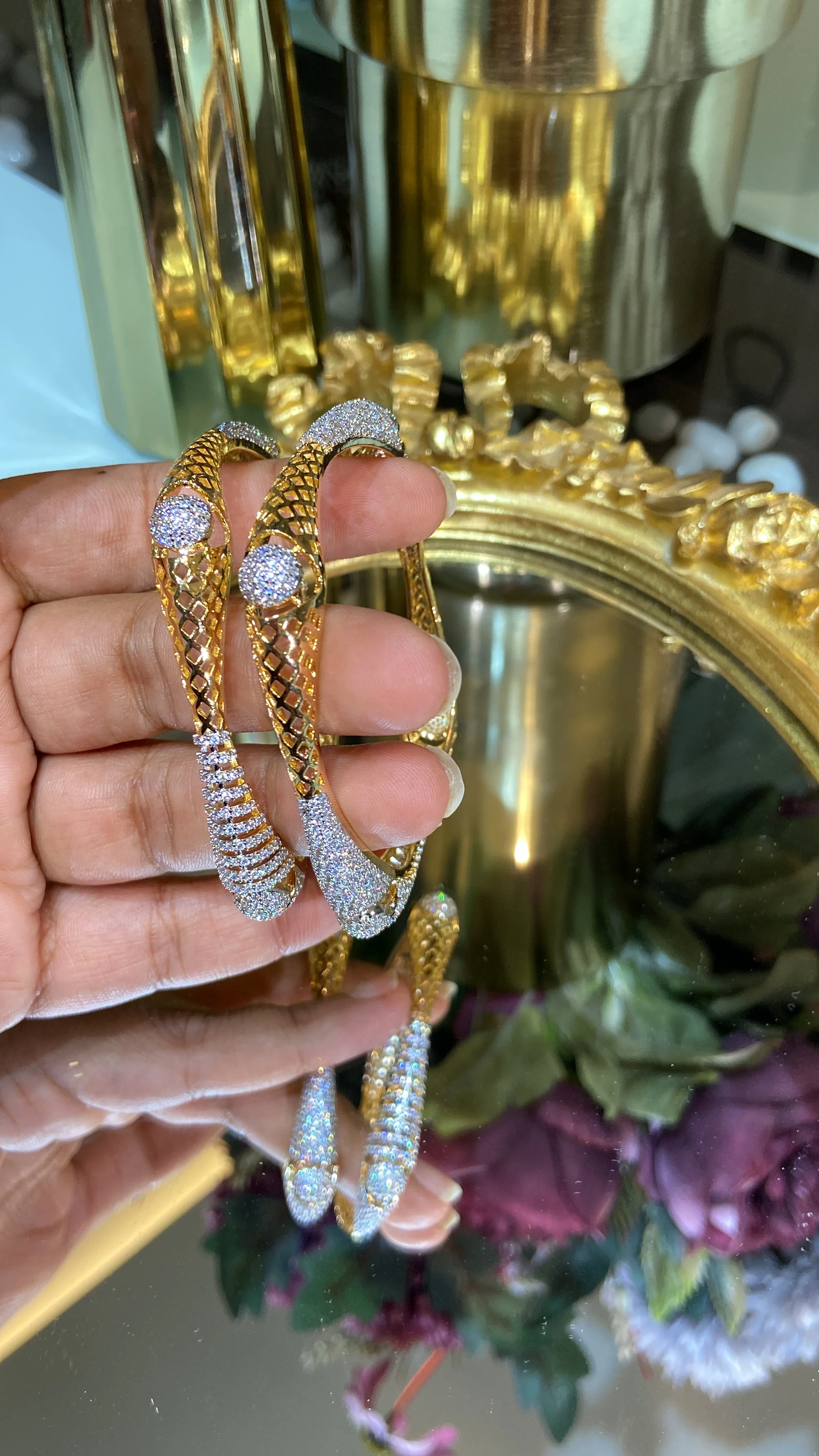 Square Diamond Bangles (Without Lock) 🪄 - Image 4