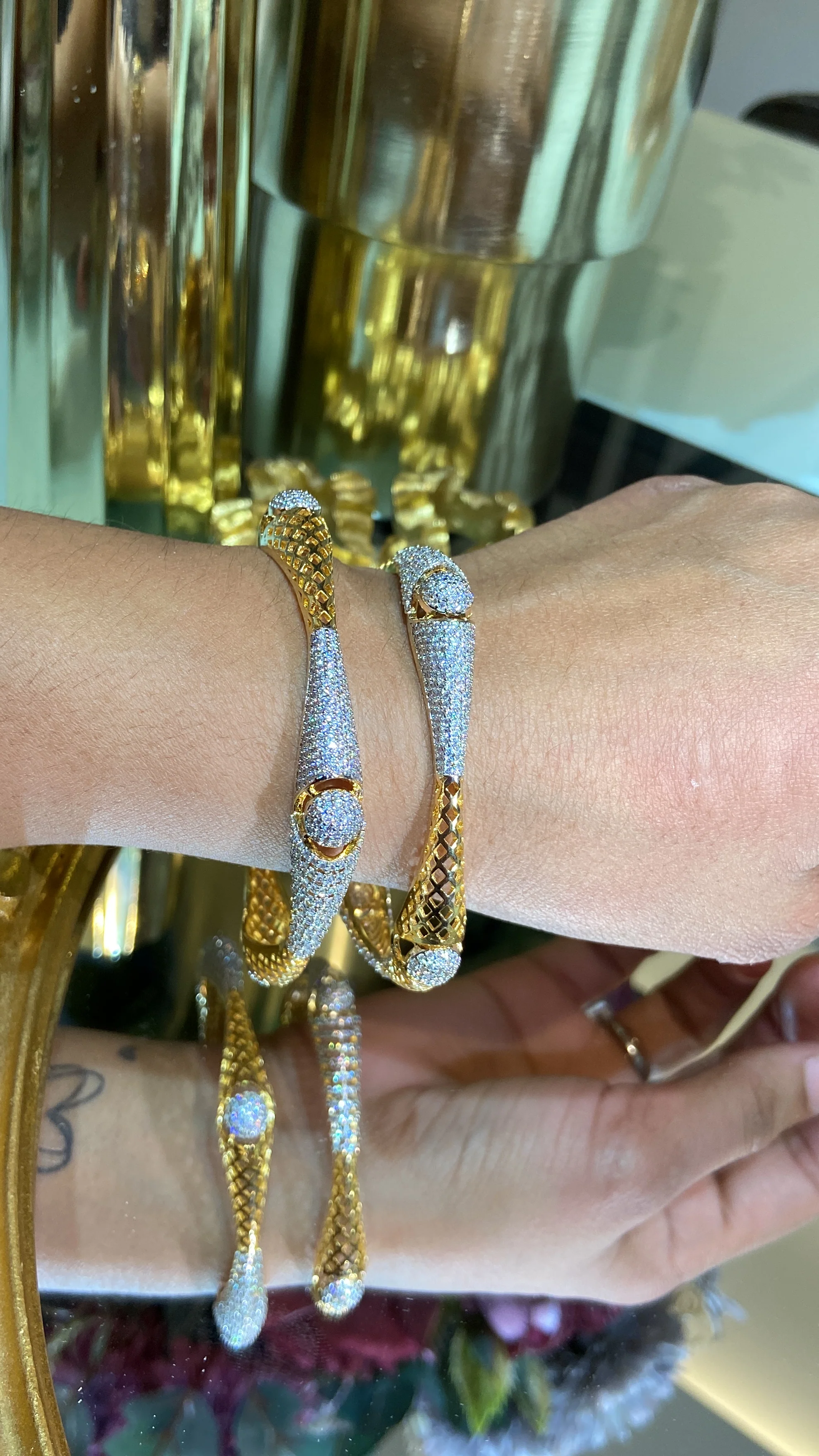 Square Diamond Bangles (Without Lock) 🪄 - Image 5