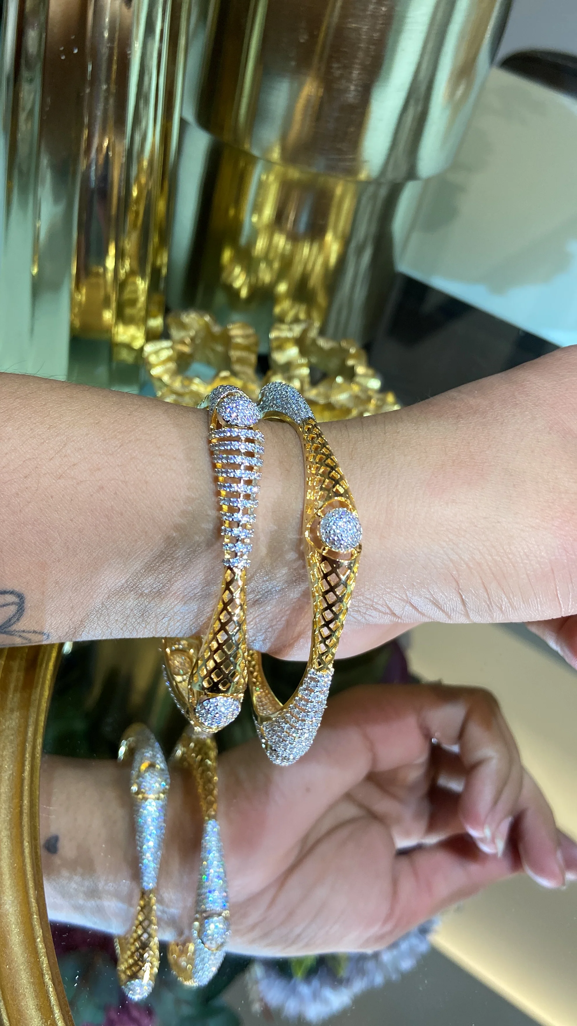Square Diamond Bangles (Without Lock) 🪄 - Image 7