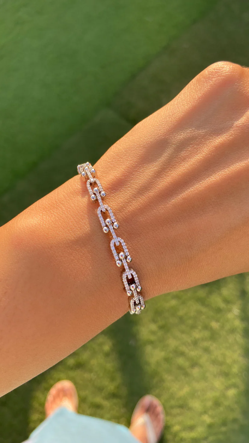STIFF LINK BRACELET (Adjustable)