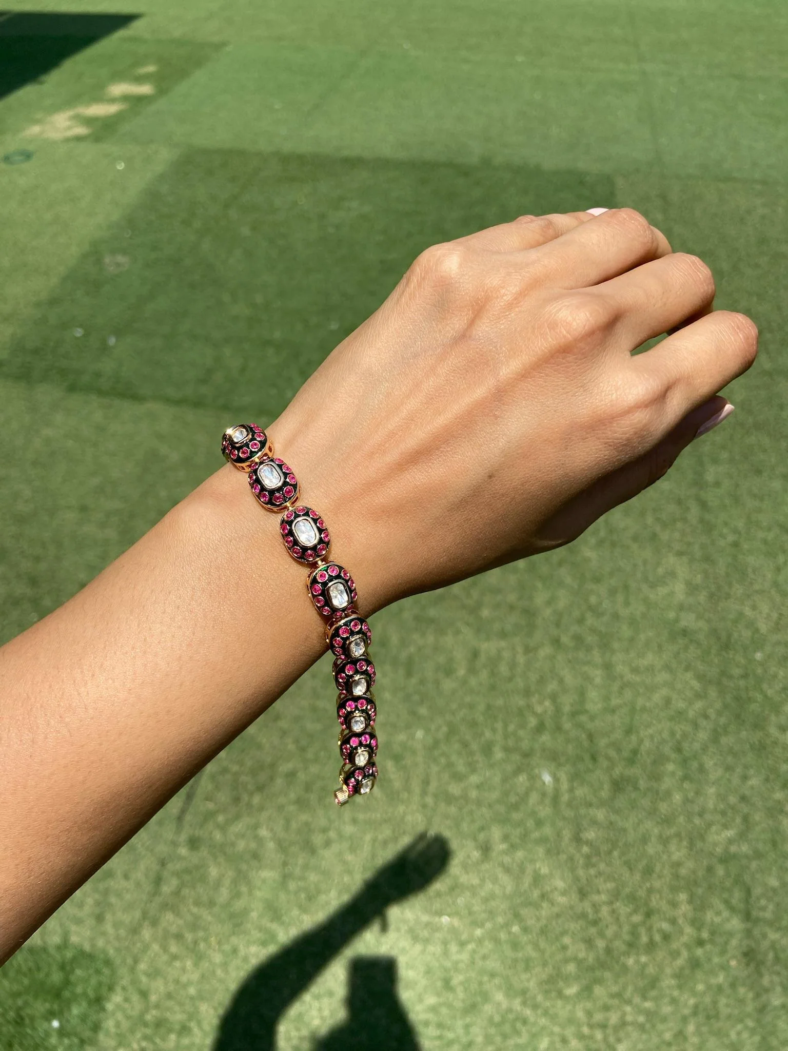 The Classic Meenakari Tennis Bracelet - Image 3