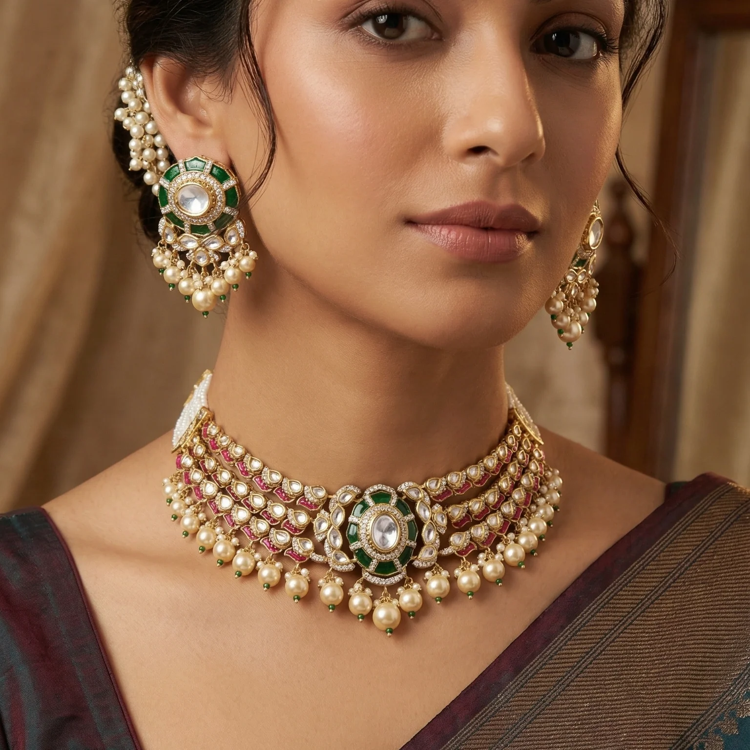 Vintage Rajwada Necklace set - Image 2