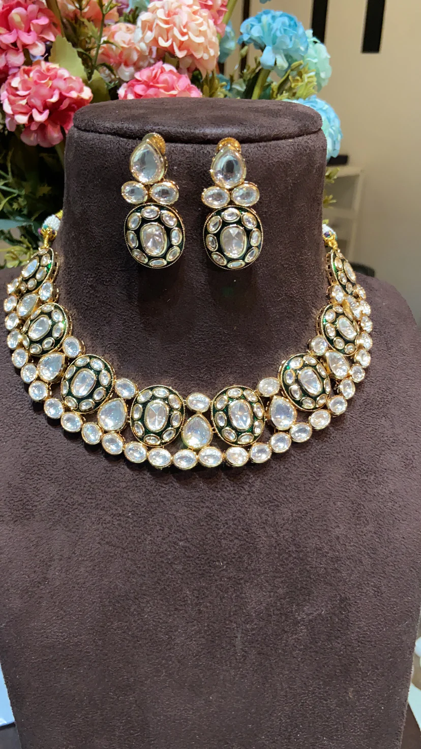 ZEENAT KUNDAN POLKI SET - Image 2